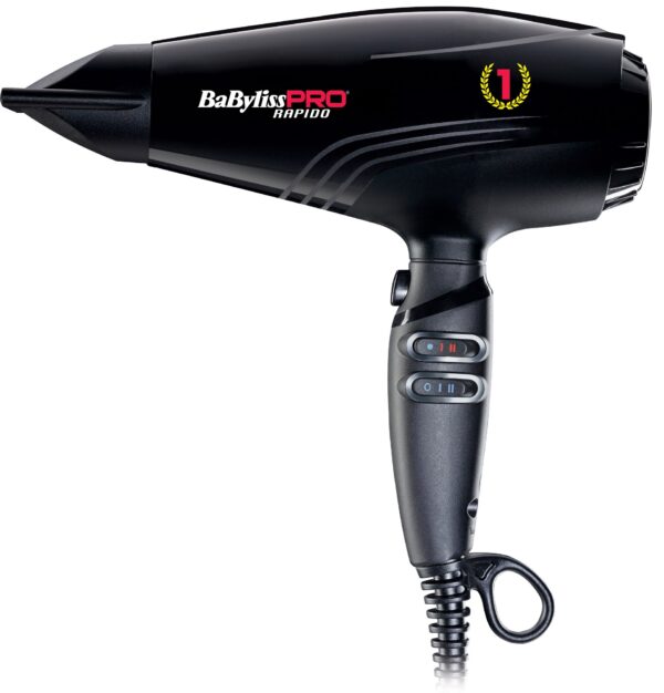 BaByliss PRO Rapido hårtørrer BAB7000IE Sort