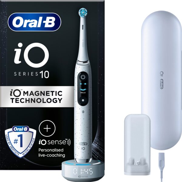 Oral-B iO 10 elektrisk tandbørste 387255 (hvid stjernestøv) Hvid