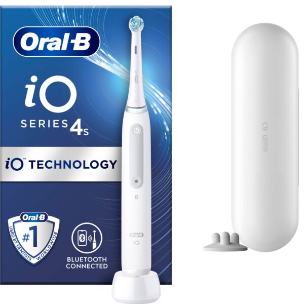 Oral-B iO 4s elektrisk tandbørste 414865 (quite white) Hvid