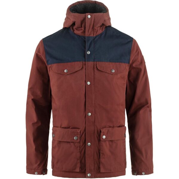 Fjällräven Mens Greenland Winter Jacket  (Rød (MAROON-DARK NAVY/352-555) Medium) Rød (MAROON-DARK NAVY/352-555)