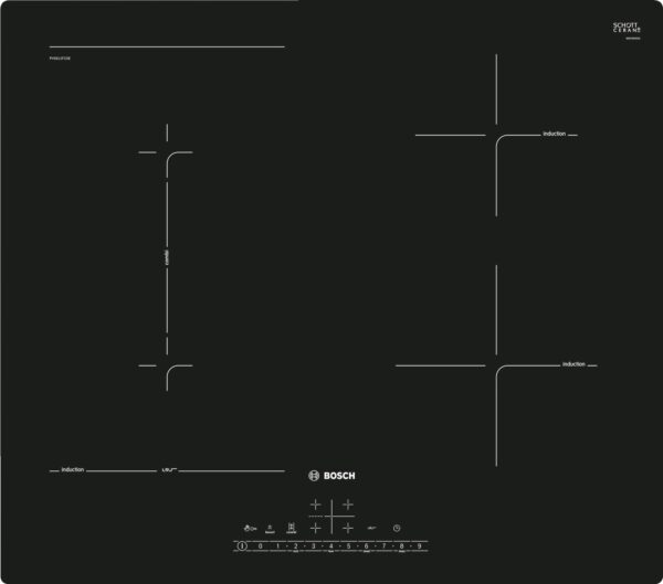Bosch Series 6 induktionskogeplade PVS611FC5Z Sort