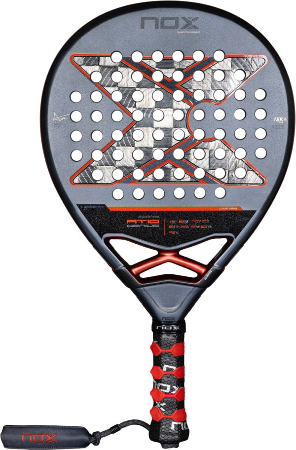 Agustin Tapia 10 Genius 18K Padelbat Grå