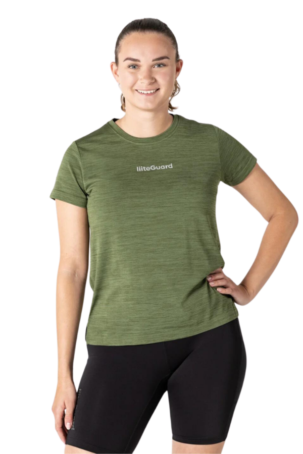 Liiteguard RE-LIITE T-shirt - Armygrøn - Dame - T-shirt