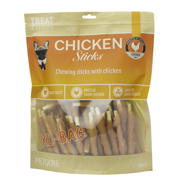 Petcare  - Treateaters Chicken Sticks XL Pose 1000g - Hundegodbidder