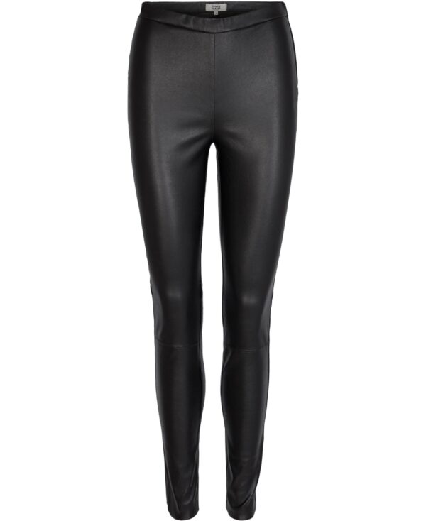 Evy 4 Leggins 100% Læder Black