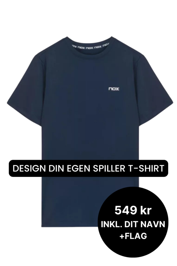 NOX Team T-shirt Navy - Spiller t-shirt med navn -