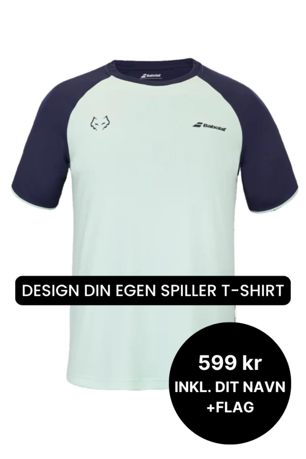 Babolat Crew Neck Tee Juan Lebron Grøn/Blå - Spiller T-shirt -