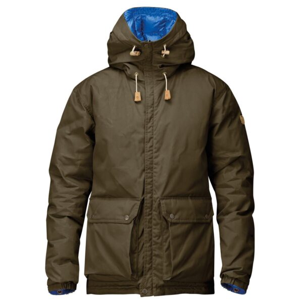 Fjällräven Mens Down Jacket No. 16  (Grøn (DK OLIVE/UN BLUE) Small) Grøn (DK OLIVE/UN BLUE)