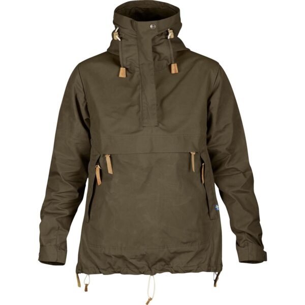 Fjällräven Womens Anorak No. 8  (Grøn (DARK OLIVE/633) Medium) Grøn (DARK OLIVE/633)