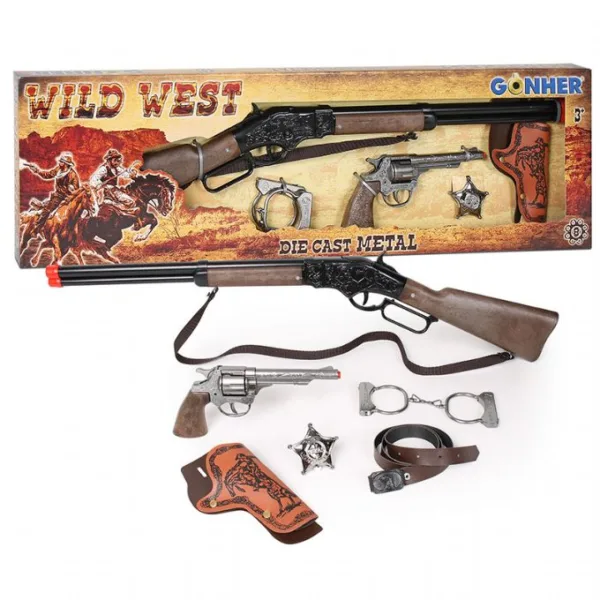 Wild West Revolver og Riffel Sæt