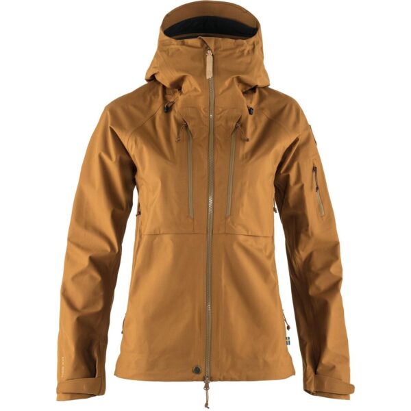 Fjällräven Womens Keb Eco-Shell Jacket  (Rød (CHESTNUT/230) Small) Rød (CHESTNUT/230)