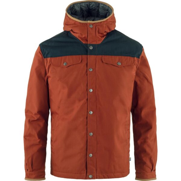 Fjällräven Mens Greenland No 1 Down Jacket  (Orange (AUTUMN LEAF-DARK NAVY/215-555) Medium) Orange (AUTUMN LEAF-DARK NAVY/215-555)