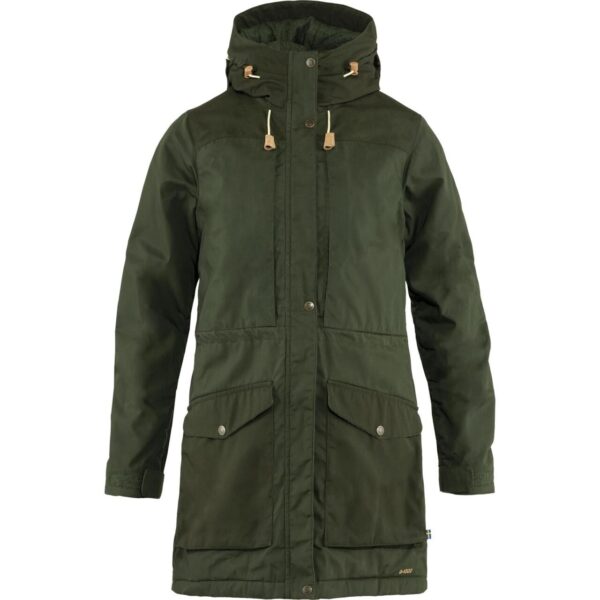 Fjällräven Womens Singi Wool Padded Parka  (Grøn (DEEP FOREST/662) X-small) Grøn (DEEP FOREST/662)