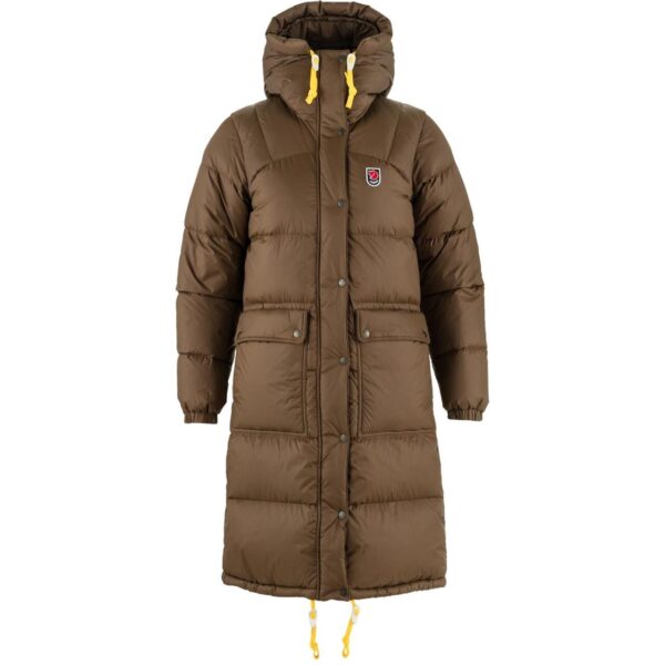 Fjällräven Womens Expedition Long Down Parka  (Brun (DARK OAK/299) X-small) Brun (DARK OAK/299)