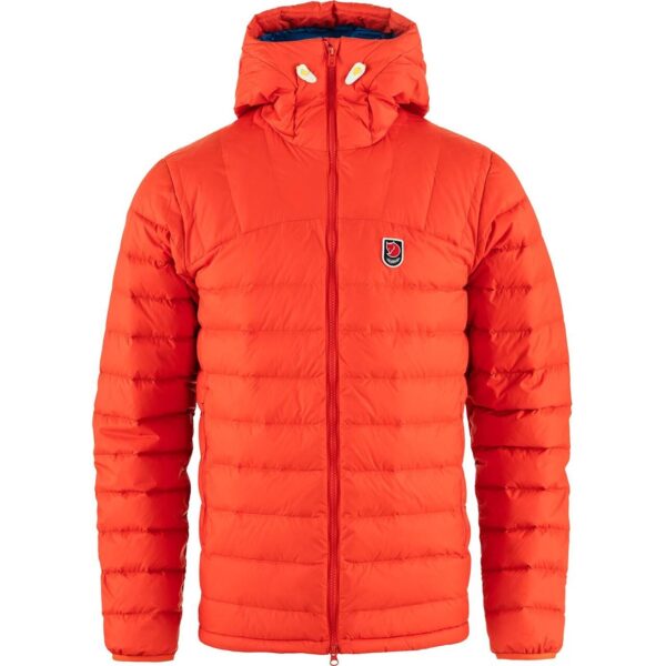 Fjällräven Mens Expedition Pack Down Hoodie M (Orange (FLAME ORANGE-UN BLUE/214-525) Small) Orange (FLAME ORANGE-UN BLUE/214-525)