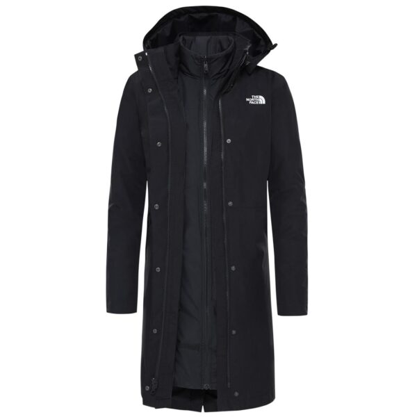 The North Face Womens Recycled Suzanne Triclimate Jacket  (Sort (TNF BLACK/TNF BLACK) Small) Sort (TNF BLACK/TNF BLACK)