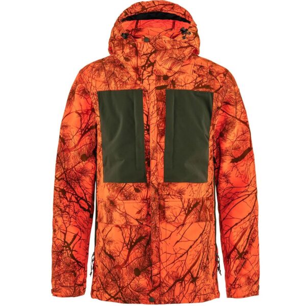 Fjällräven Mens Lappland Hybrid Jacket  (Orange (ORANGE CAMO-DP FOREST/261-662) Medium) Orange (ORANGE CAMO-DP FOREST/261-662)