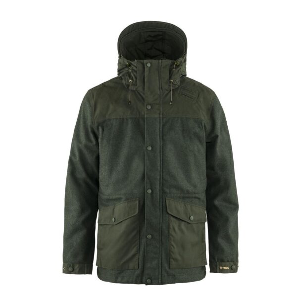 Fjällräven Mens Värmland Wool Jacket  (Grøn (DEEP FOREST/662) Medium) Grøn (DEEP FOREST/662)