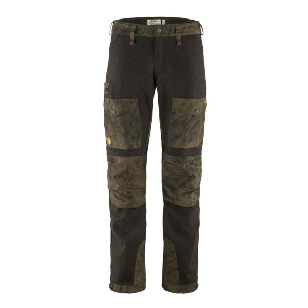 Fjällräven Mens Värmland Wool Trousers  (Grøn (DK OLIVE-DK OLIVE CAMO/633-636) 48) Grøn (DK OLIVE-DK OLIVE CAMO/633-636)