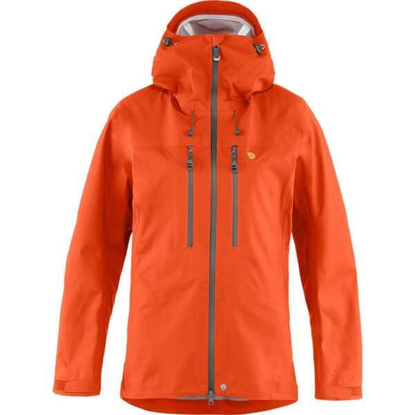 Fjällräven Womens Bergtagen Eco-shell Jacket  (Orange (HOKKAIDO ORANGE/208) X-small) Orange (HOKKAIDO ORANGE/208)