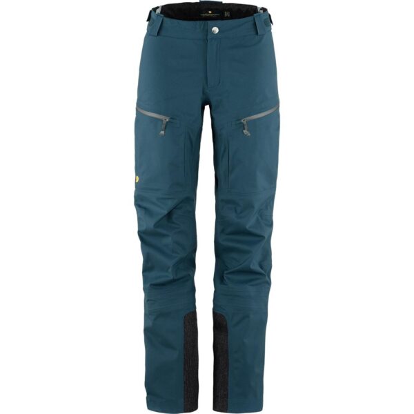 Fjällräven Womens Bergtagen Eco-shell Trousers  (Blå (MOUNTAIN BLUE/570) 38) Blå (MOUNTAIN BLUE/570)