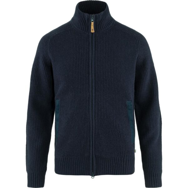 Fjällräven Mens Övik Zip Cardigan Knit (Blå (DARK NAVY/555) Medium) Blå (DARK NAVY/555)