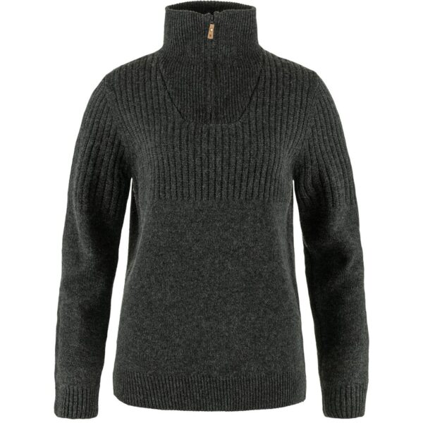 Fjällräven Womens Övik Half Zip Knit (Grå (DARK GREY/030) Small) Grå (DARK GREY/030)