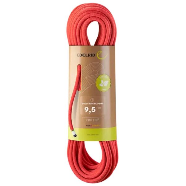 Edelrid Eagle Lite Eco Dry 9,5mm (Rød (NEON CORAL) 70 M) Rød (NEON CORAL)