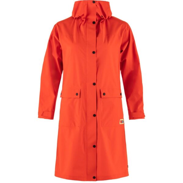 Fjällräven Womens Vardag Rain Parka (Orange (FLAME ORANGE/214) Medium) Orange (FLAME ORANGE/214)