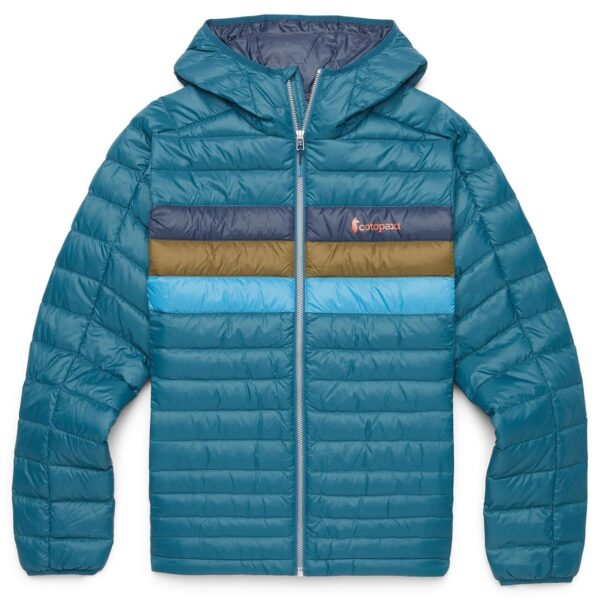 Cotopaxi Mens Fuego Down Hooded Jacket (Blå (ABYSS STRIPES) Medium) Blå (ABYSS STRIPES)