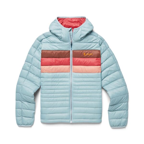 Cotopaxi Womens Fuego Down Hooded Jacket (Blå (SEA SPRAY STRIPES) Medium) Blå (SEA SPRAY STRIPES)