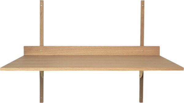 Sector Desk Oak - Brass Oak/brass