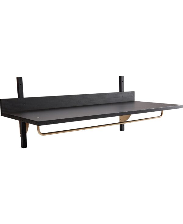 Sector Rack Shelf Black Ash/brass Black Ash/brass