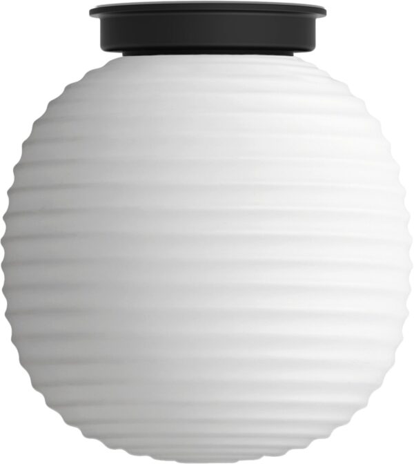 Lantern Globe Ceiling Lamp Frosted White