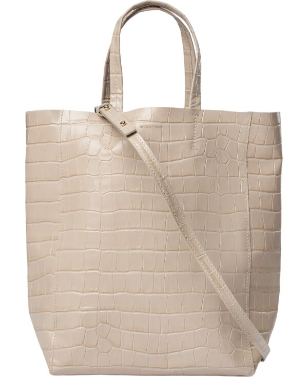 Linea Shopper Croco Calf Ash Grey