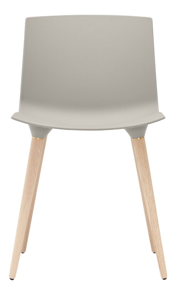 TAC Chair Plast Grey / Oak White Pigm. Lacquer Grey