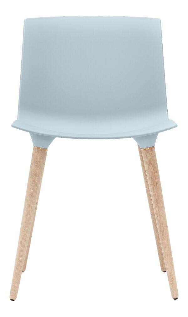 TAC Chair Plast Iceblue / Oak White Pigm. Lacquer Blue