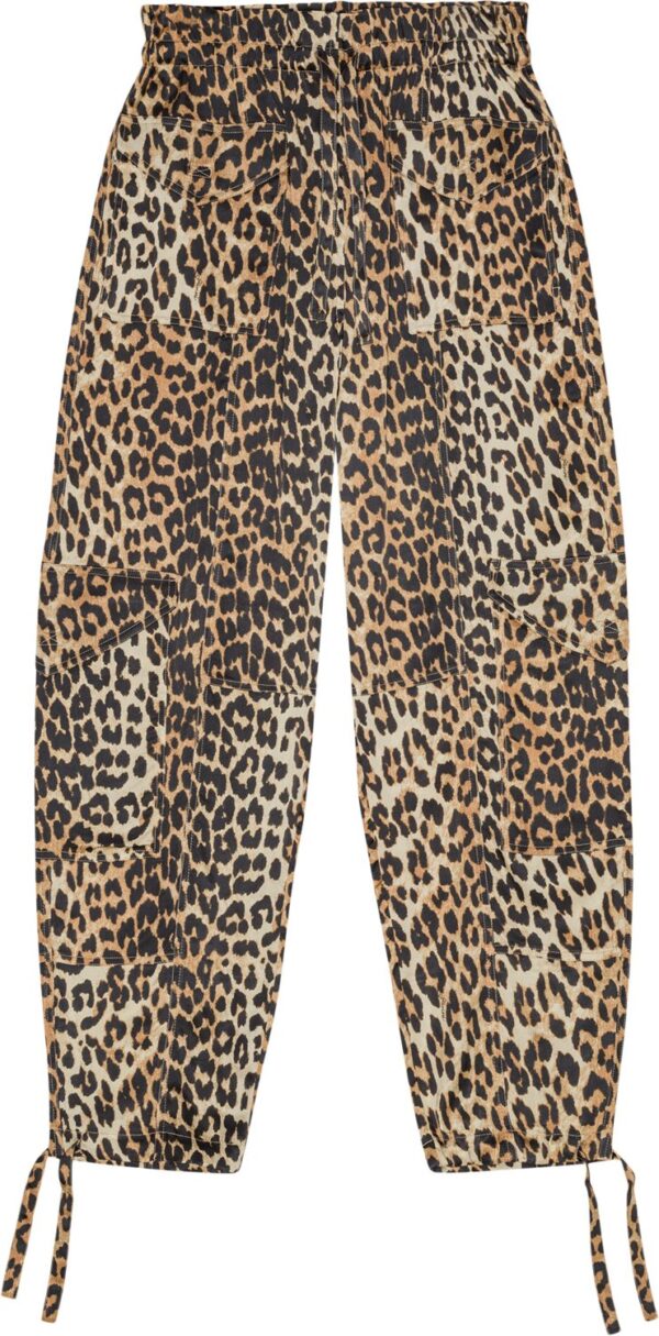 Printed Satin Pants Leopard