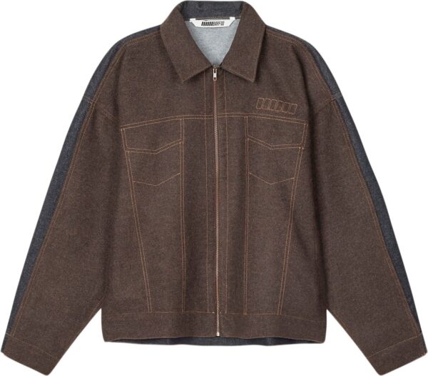 Teachers'' 50/50 Denim Jacket (MB 50/50 Trucker Jacket) Raw/brown