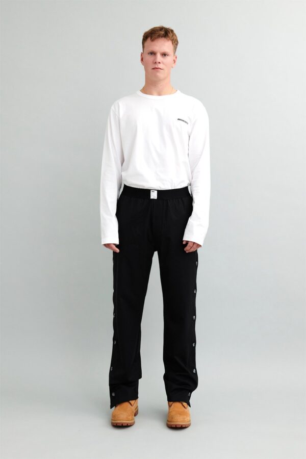 Sports'' Side Slit Suit Pant Asphalt