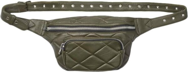 Leather bum bag S Lykke Army