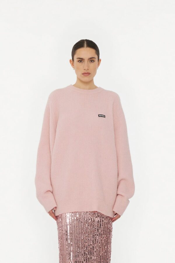 Oversized Sweater Silver Pink