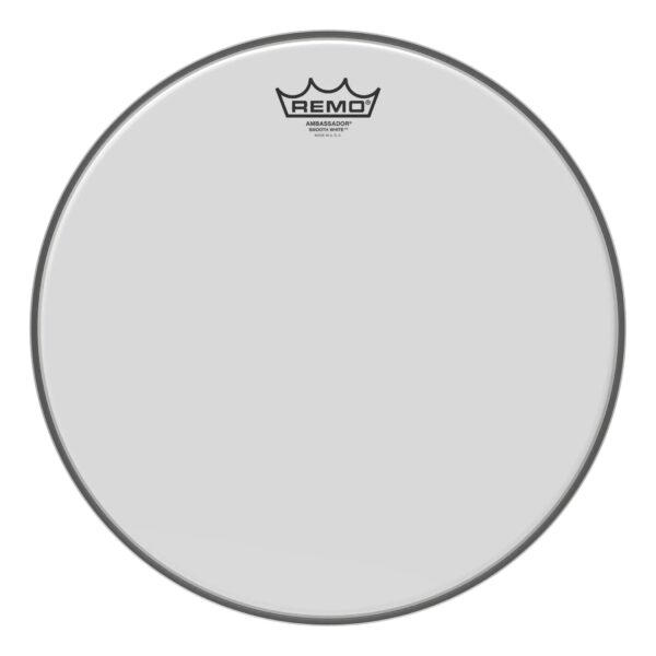 Remo Ambassador Smooth White 10"