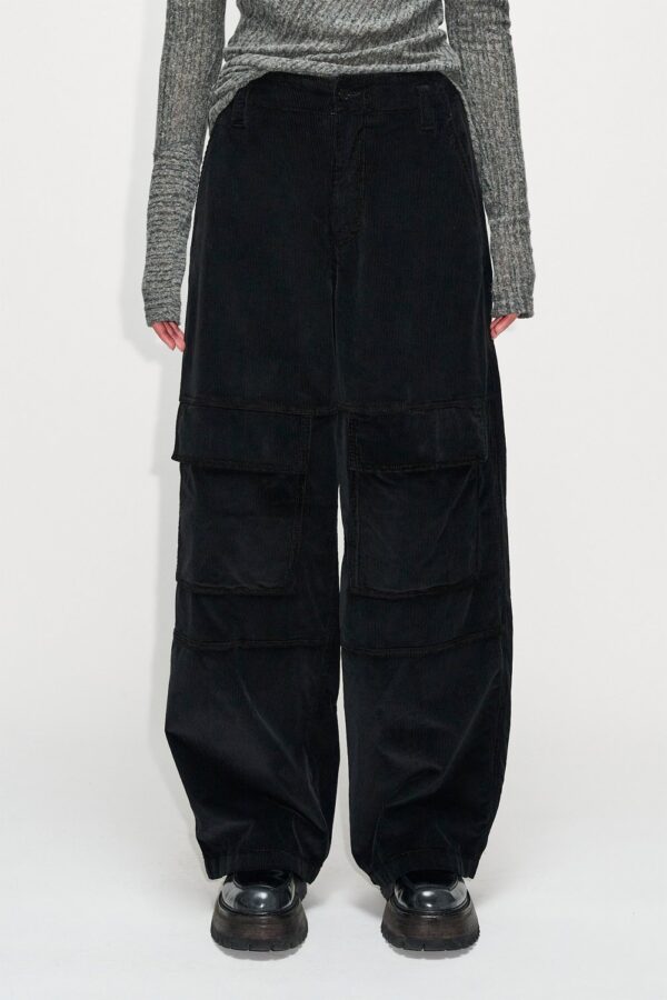 Heartbreak Trousers Black Smooth Cord