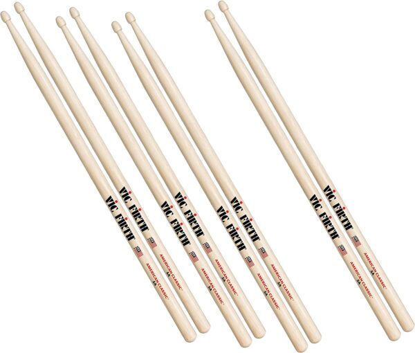 Vic Firth 5A American Classic® 5A Wood Tip 4 Pak