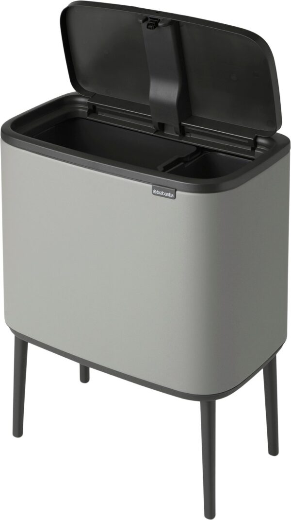 Bo Touch Bin 11 + 23 ltr. Mineral Concrete Grey