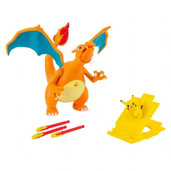 Pokemon Fire + Fly Charizard med Pikachu