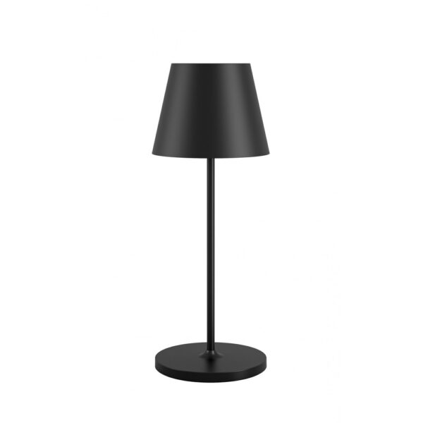 Opladelig bordlampe, udendørs, 2200K-2700K, RA90, dæmpbar, IP54, sort - Calida Nano