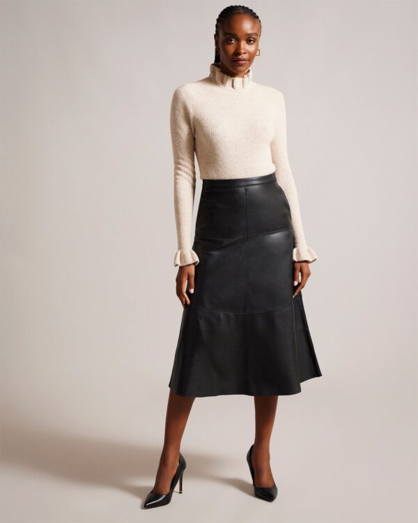 Oaklyna A Line Skirt Black