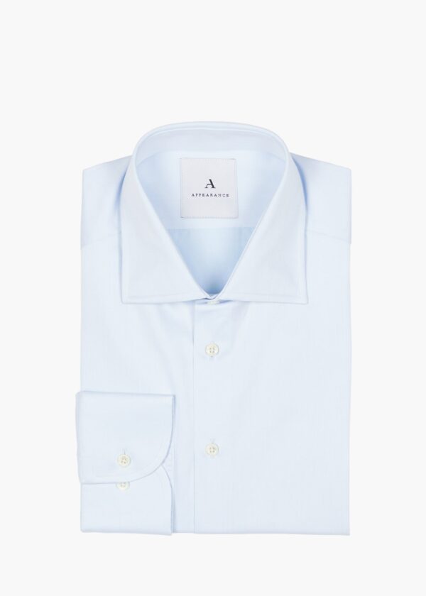 Twill Shirt, Pale Blue - Str: M - Cotton